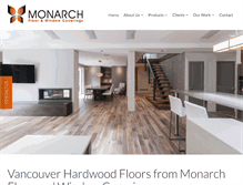 Tablet Screenshot of monarchfloors.ca